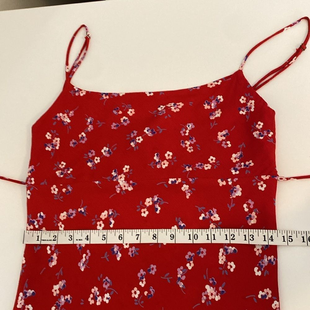 Flynn Skye Jackie Ciao For Now Red Floral Slip Dress Size XS - Picture 11 of 16